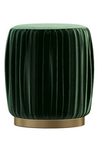 Green Velvet Footstool