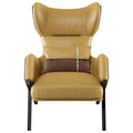 Leather Tall-Profile Lounge Chair