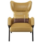 Leather Tall-Profile Lounge Chair
