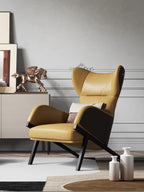 Leather Tall-Profile Lounge Chair