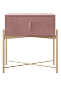 HDF+Velvet+Metal Nightstand 2