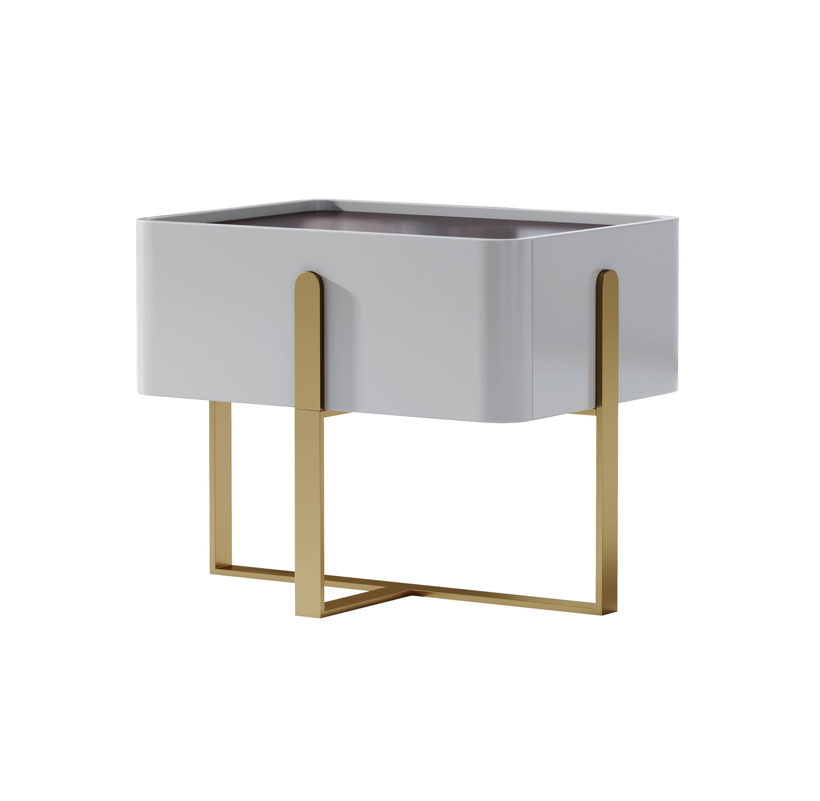 Stainless Steel+HDF Nightstand