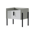 HDF+Fabrics/Leather+Metal Nightstand