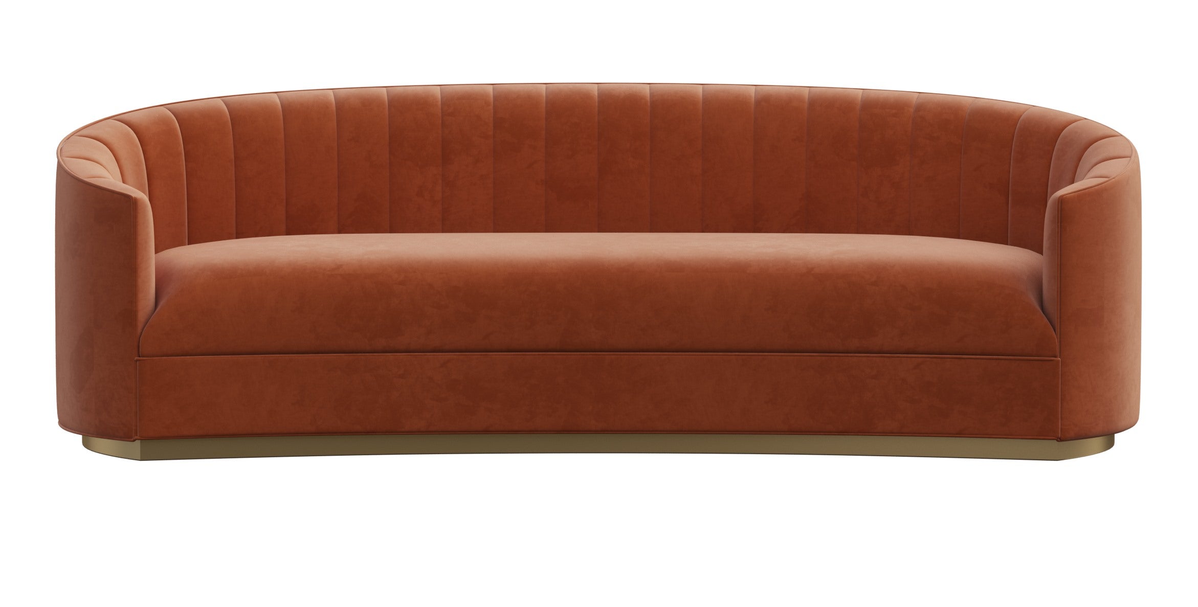Fabric-Upholstered Three-Seater Sofa