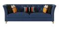 Microfiber Leather Three-Seater Sofa