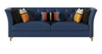 Microfiber Leather Three-Seater Sofa