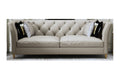 Microfiber Leather Three-Seater Sofa