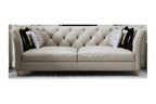 Microfiber Leather Three-Seater Sofa