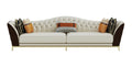 Microfiber Leather Three-Seater Sofa