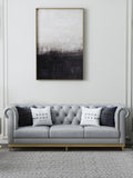 Leather Three-Seater Sofa