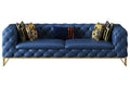 Leather Three-Seater Sofa