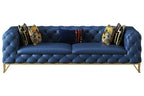 Leather Three-Seater Sofa