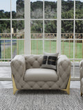 Leather One-Seater Sofa