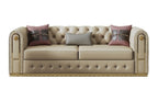 Leather Three-Seater Sofa