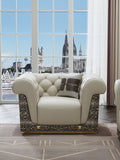 Leather One-Seater Sofa