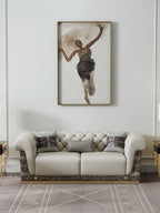 Leather Three-Seater Sofa