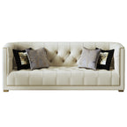Microfiber Leather Three-Seater Sofa