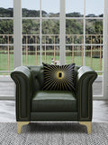 Microfiber Leather One-Seater Sofa