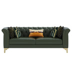 Microfiber Leather Three-Seater Sofa