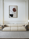 Microfiber Leather Three-Seater Sofa