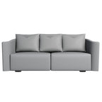Microfiber Leather Three-Seater Sofa