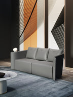 Microfiber Leather Three-Seater Sofa