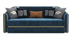Fabric-Upholstered Three-Seater Sofa