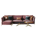 Fabric-Upholstered Three-Seater Sofa