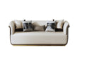 Microfiber Leather Three-Seater Sofa