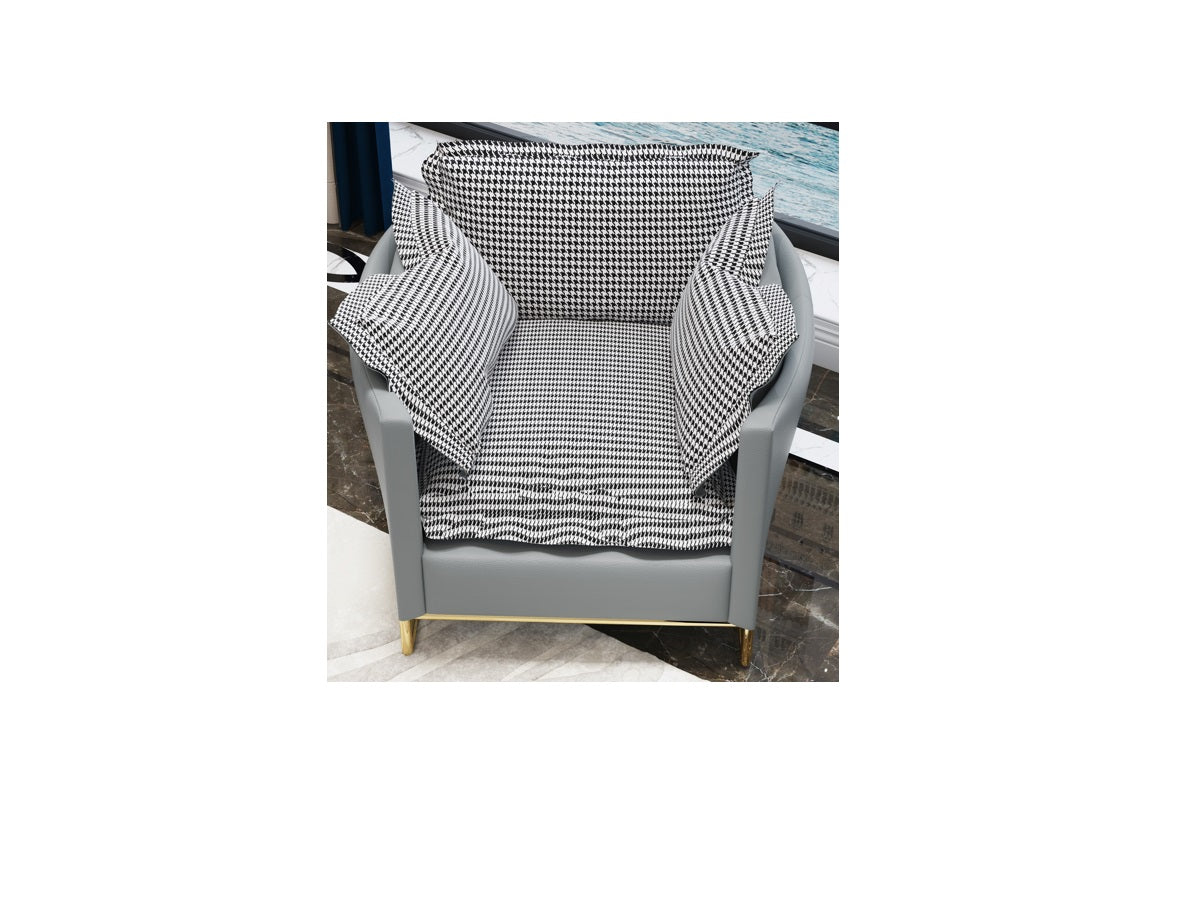 Fabric-Upholstered One-Seater Sofa