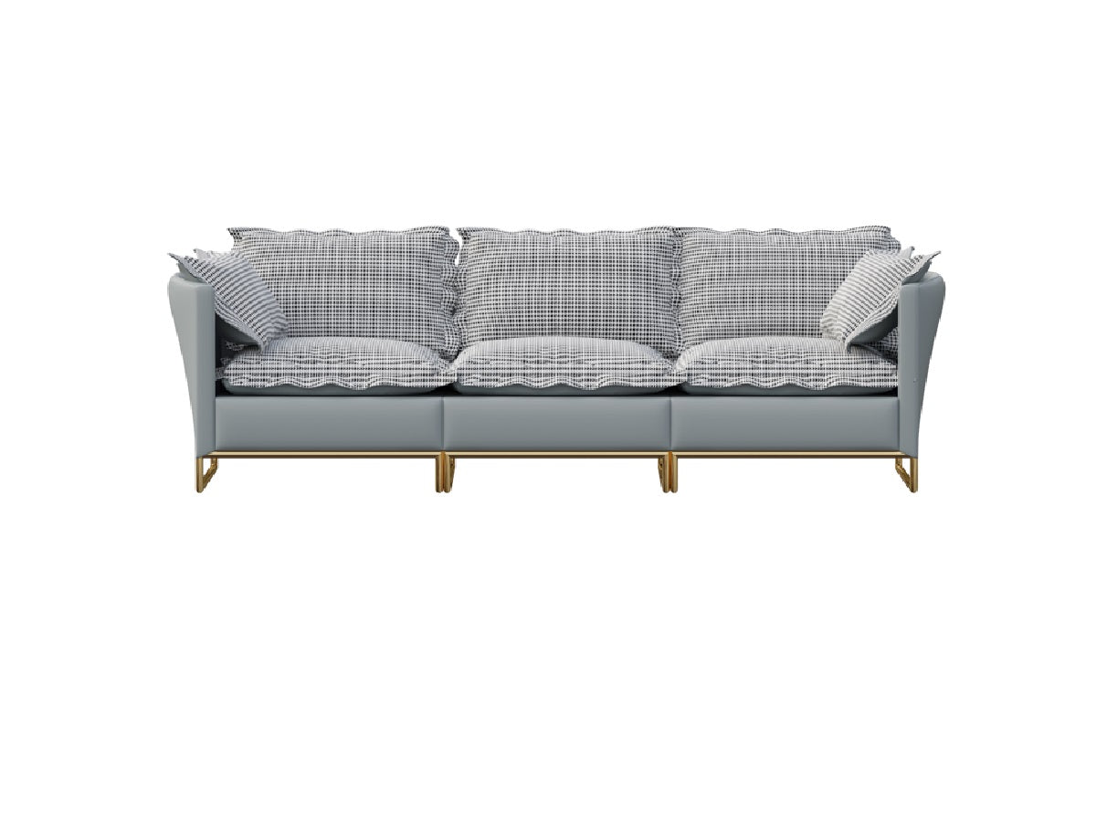 Fabric-Upholstered Three-Seater Sofa