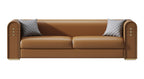 Leather Three-Seater Sofa