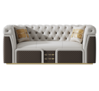 Leather Two-Seater Sofa