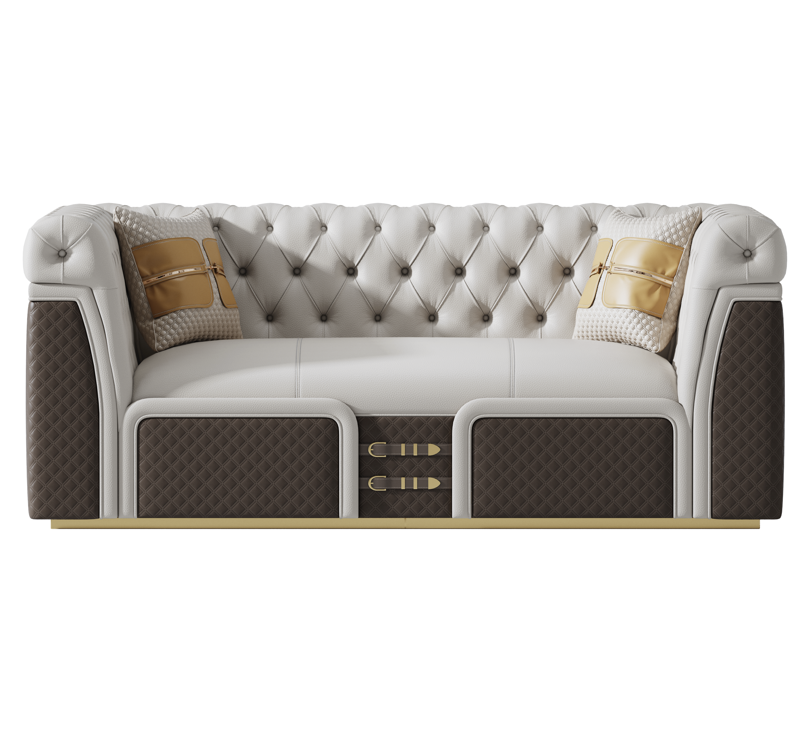 Leather Two-Seater Sofa