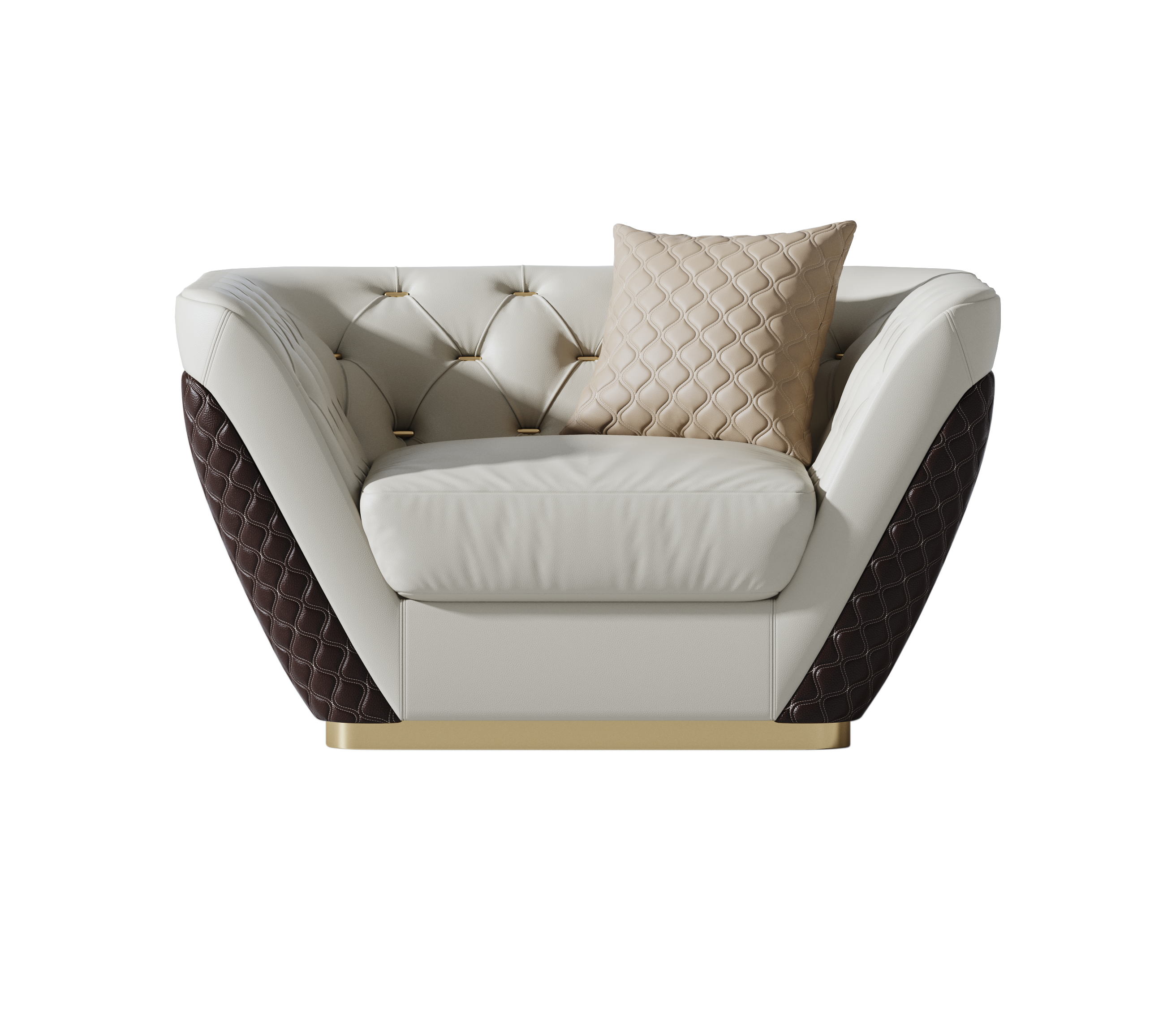 Leather One-Seater Sofa
