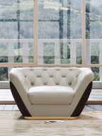 Leather One-Seater Sofa