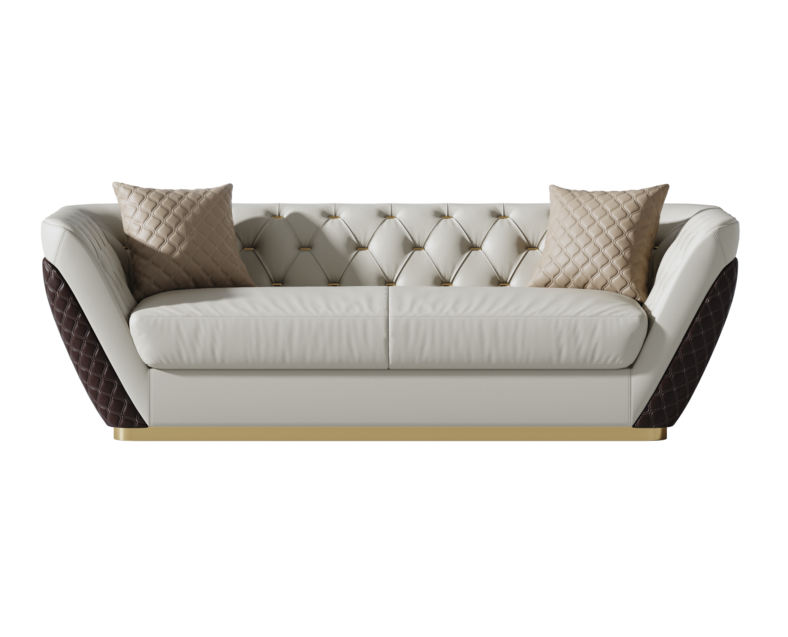 Leather Two-Seater Sofa