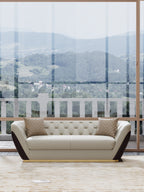 Leather Two-Seater Sofa