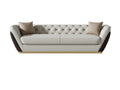 Leather Three-Seater Sofa