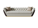 Leather Three-Seater Sofa