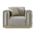 Leather One-Seater Sofa