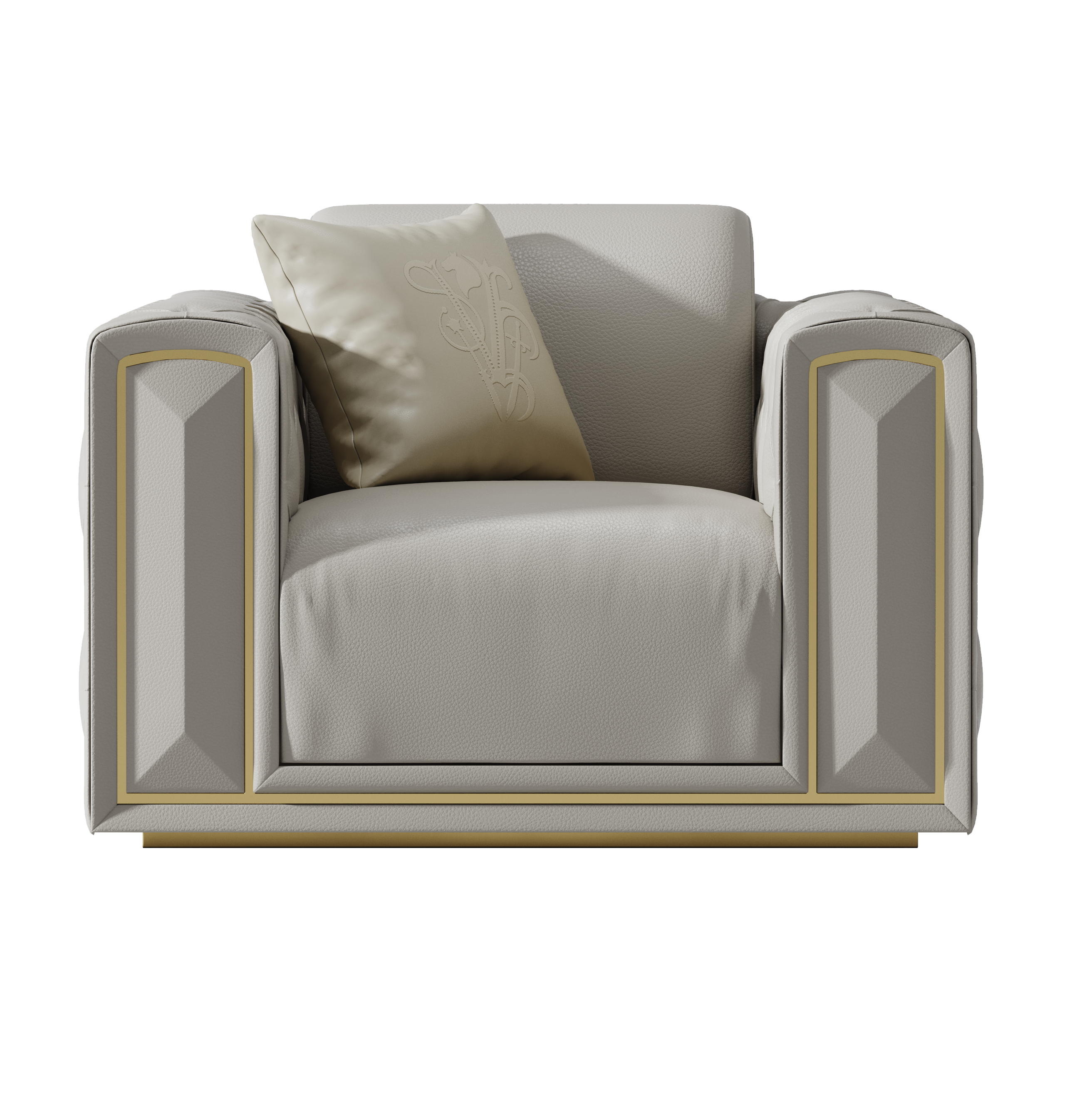 Leather One-Seater Sofa