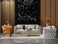 Leather Sofa and Twin Accent Chair Four-Piece Set