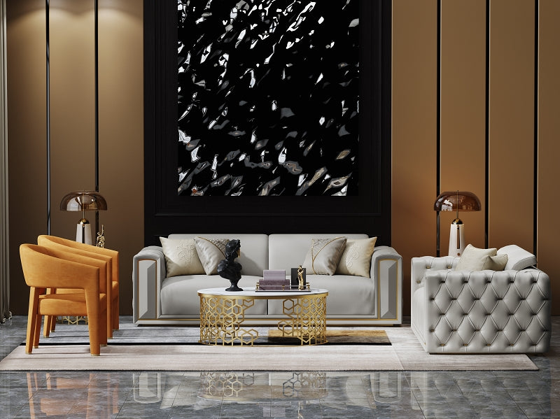 Leather Sofa and Twin Accent Chair Four-Piece Set