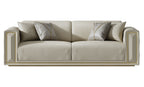 Leather Three-Seater Sofa