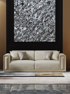 Leather Three-Seater Sofa