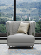 Leather One-Seater Sofa