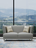 Leather Two-Seater Sofa