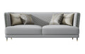 Leather Three-Seater Sofa