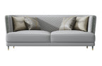 Leather Three-Seater Sofa